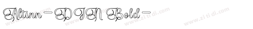 Altinn-DIN Bold字体转换